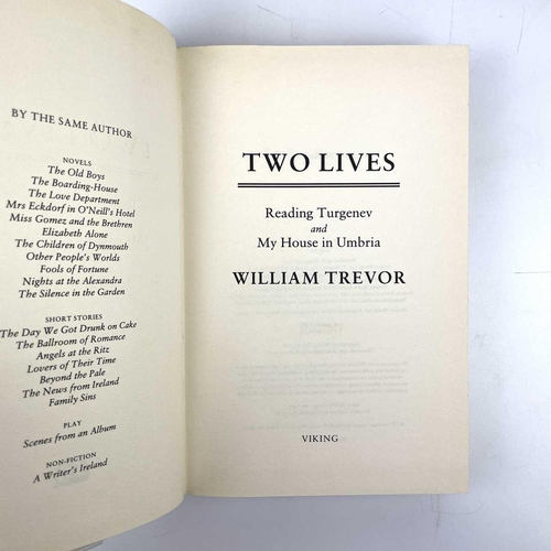 358 - William TREVOR THE SILENCE IN THE GARDEN (1988) By William Trevor. The Bodley Head. Together with TW... 