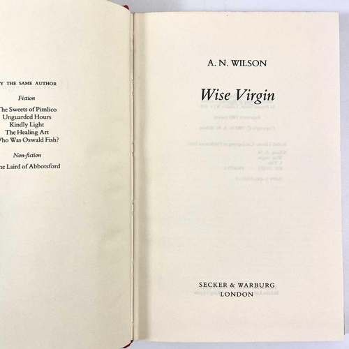 359 - A.N. WILSON KINDLY LIGHT By A.N. Wilson (1979) Secker & Warburg. First edition and WISE VIRGIN (1983... 