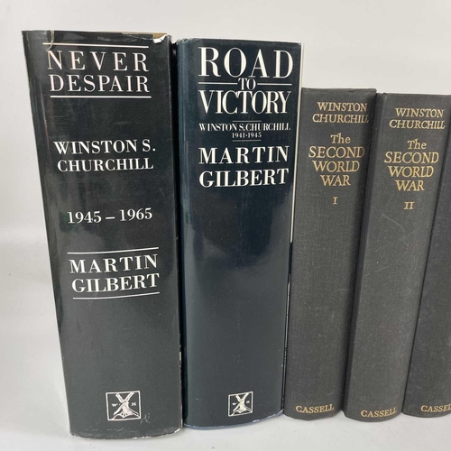 362 - WINSTON CHURCHILL. Sixteen books. Including the Heinemann series and 'The Second World' published by... 