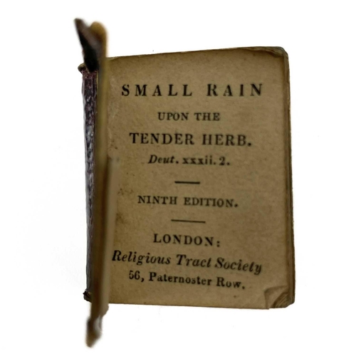 364 - 'Small Rain and Upon the Tender Herb' Miniature ninth edition, full maroon leather with half case, a... 