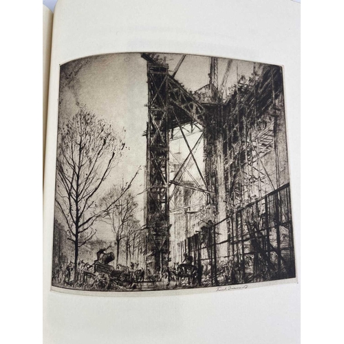 367 - FRANK BRANGWYN. 'The Etchings of.....' Limited edition, 47/125, original cloth with bevelled edges a... 