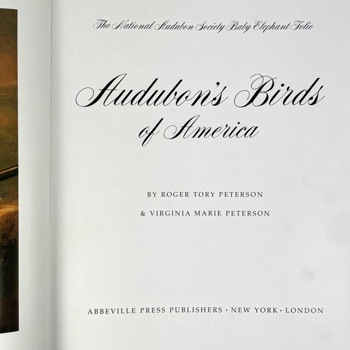 368 - Audubon illustrations. JOHN JAMES AUDUBON Illustrations. 'Audubon's Birds of America,' by Roger Tory... 