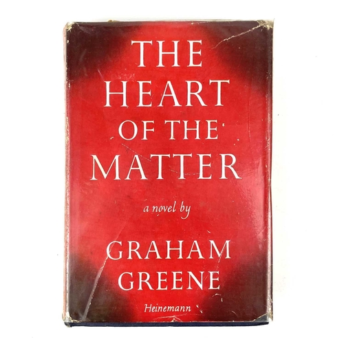 373 - Three Graham Green first editions. 'The Heart of the Matter', first edition, original cloth, heavy s... 