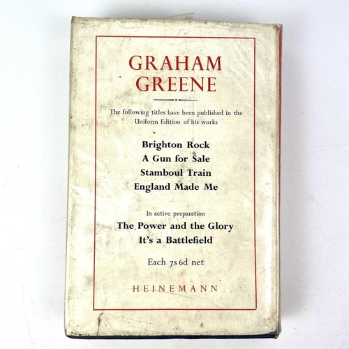 373 - Three Graham Green first editions. 'The Heart of the Matter', first edition, original cloth, heavy s... 