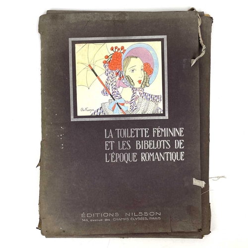 394 - 'La Toilette Feminine et les Bibelots de L'Epoque Romantique', Editions Nilsson, twenty bright hand ... 