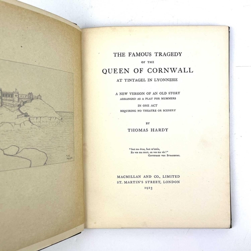 40 - THOMAS HARDY The Famous Tragedy of the Queen of Cornwall, 1923 reprint, together with Sketches of En... 