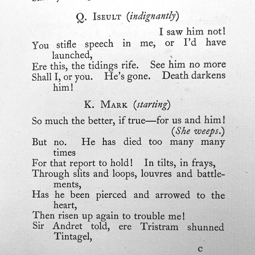 40 - THOMAS HARDY The Famous Tragedy of the Queen of Cornwall, 1923 reprint, together with Sketches of En... 