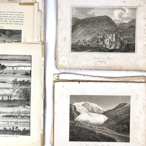 402 - A diverse collection of book plates on foreign lands. Over fifty mostly steel and copper engravings ... 