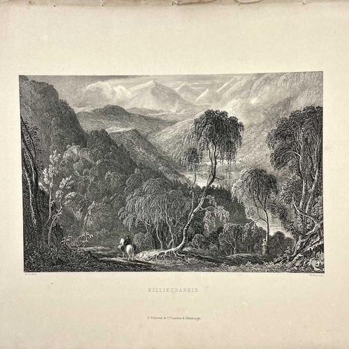 405 - Scottish Views. Over fifty engraved plates. Including by artists D. O. Hill, Robert Gibb, William Ba... 