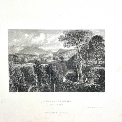 405 - Scottish Views. Over fifty engraved plates. Including by artists D. O. Hill, Robert Gibb, William Ba... 