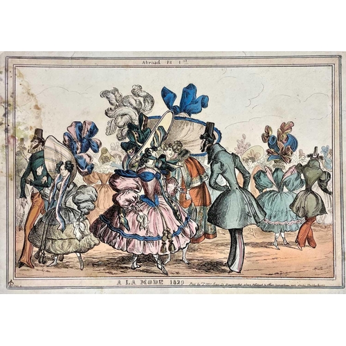 417 - Collection of satirical etchings WILLIAM HEATH. 'An Election Ball,' hand coloured satirical etching,... 