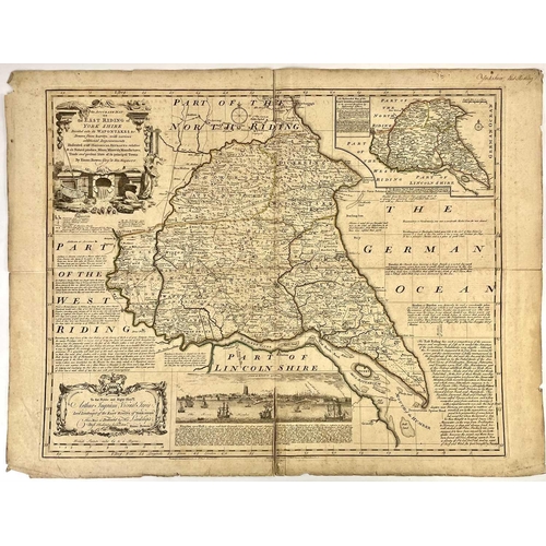 418 - Georgian map of the East Riding of Yorkshire Georgian map of the East Riding of Yorkshire by Emmanua... 