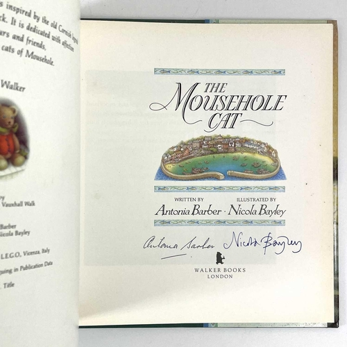 42 - A signed first edition of 'The Mousehole Cat'. Signd by Antonia Barber (author) and Nicola Bayley (i... 