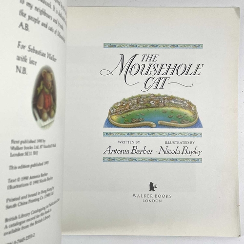 42 - A signed first edition of 'The Mousehole Cat'. Signd by Antonia Barber (author) and Nicola Bayley (i... 