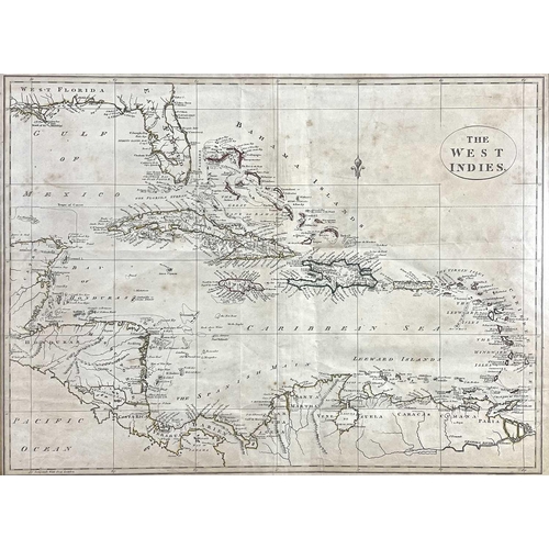 424 - SAMUEL JOHN NEELE (1752-1824). 'The West Indies. Copper engraved map, boundaries hand coloured, some... 