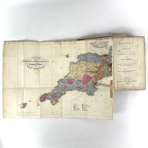 44 - Henry T. De La Beche. 'Report on The Geology of Cornwall, Devon, and West Somerset,' Original cloth,... 