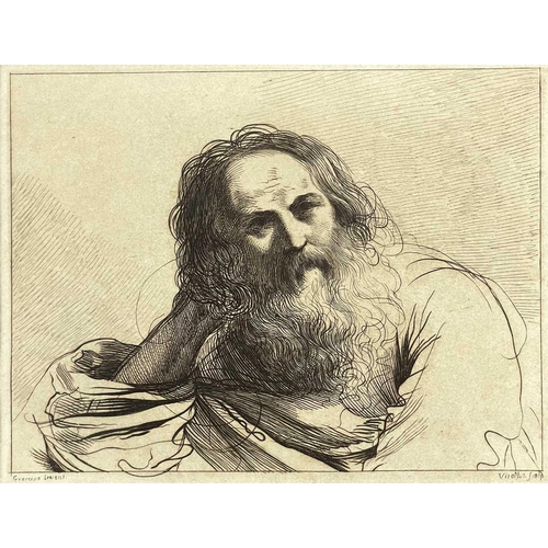 442 - An Etching by Giovanni Vitalbe (1738-1792). After Guercino (Giovvanni Francesco Barbier,1591-1666), ... 