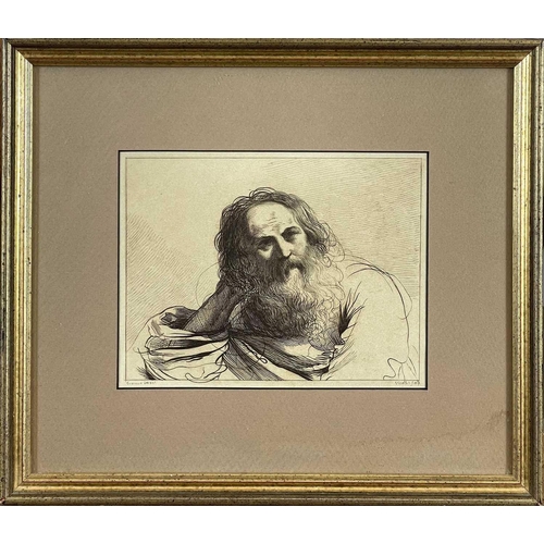 442 - An Etching by Giovanni Vitalbe (1738-1792). After Guercino (Giovvanni Francesco Barbier,1591-1666), ... 