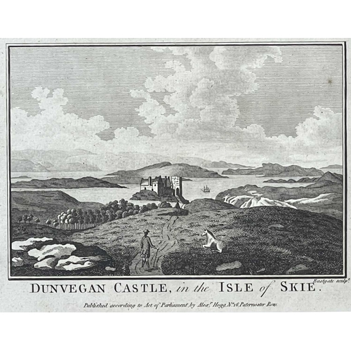 444 - HEBRIDEAN INTEREST. Six copper engravings of various castles. Dunstaffage Castle, Duntuilm Castle (2... 