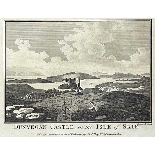 444 - HEBRIDEAN INTEREST. Six copper engravings of various castles. Dunstaffage Castle, Duntuilm Castle (2... 