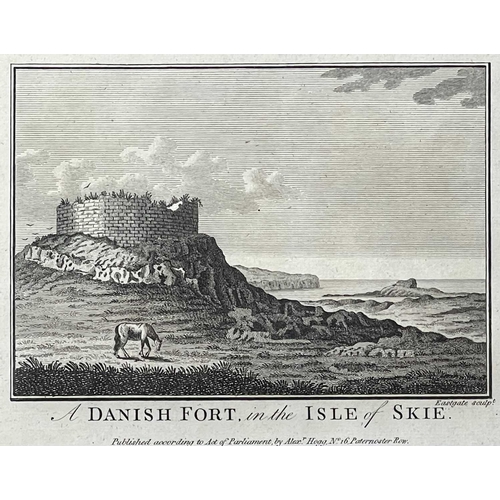 444 - HEBRIDEAN INTEREST. Six copper engravings of various castles. Dunstaffage Castle, Duntuilm Castle (2... 