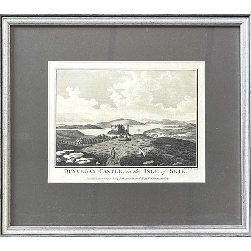 444 - HEBRIDEAN INTEREST. Six copper engravings of various castles. Dunstaffage Castle, Duntuilm Castle (2... 