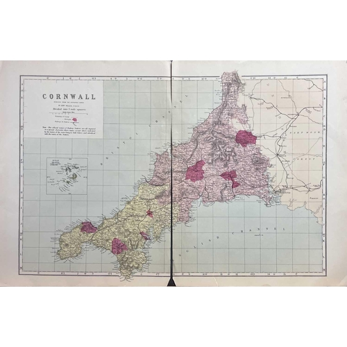 445 - ROBERT MORDEN. 'Britannia Saxonica'. Steel engraved map, circa 18th century, 42.5 x 38.5cm, vg; 'An ... 