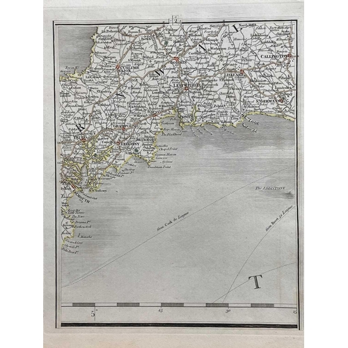 445 - ROBERT MORDEN. 'Britannia Saxonica'. Steel engraved map, circa 18th century, 42.5 x 38.5cm, vg; 'An ... 