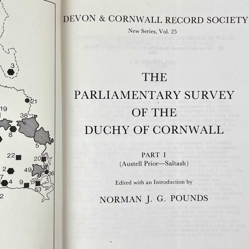 45 - Cornwall interest Devon & Cornwall Record Society, The Parliamentary Survey of the Duchy of Cornwall... 