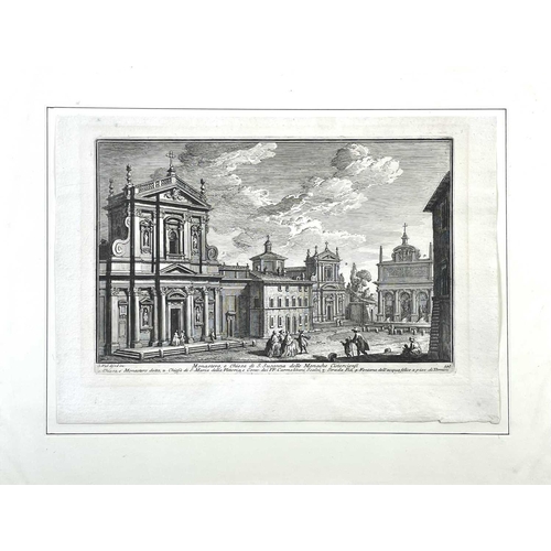 455 - Guiseppe Vasi and Piranesi engravings. 'Monastero, e chiesa di S. Susanna delle Monache Cisterciensi... 