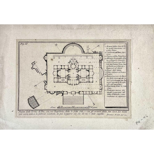 455 - Guiseppe Vasi and Piranesi engravings. 'Monastero, e chiesa di S. Susanna delle Monache Cisterciensi... 