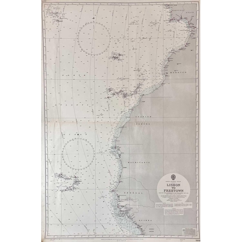 461 - Sea Charts. 'Eastern North Atlantic Ocean including the Azores,' chart folio 19, Hydrographic Depart... 