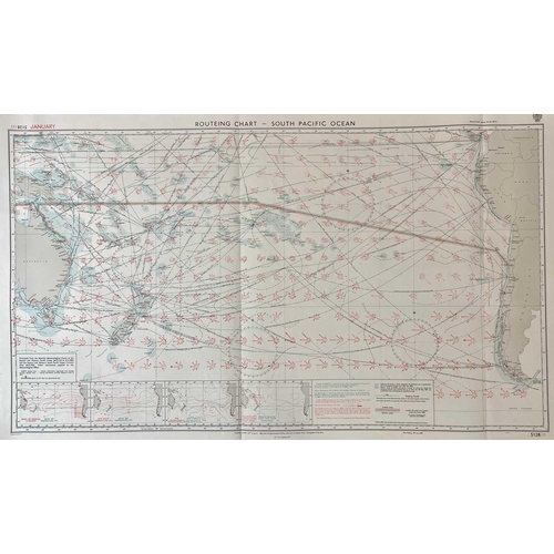 461 - Sea Charts. 'Eastern North Atlantic Ocean including the Azores,' chart folio 19, Hydrographic Depart... 