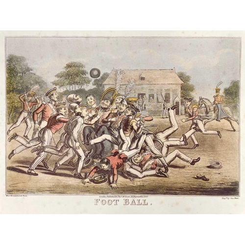 465 - After Robert Cruickshank. 'Football', Hand coloured aquatint, engraved by George Hunt, published Tho... 