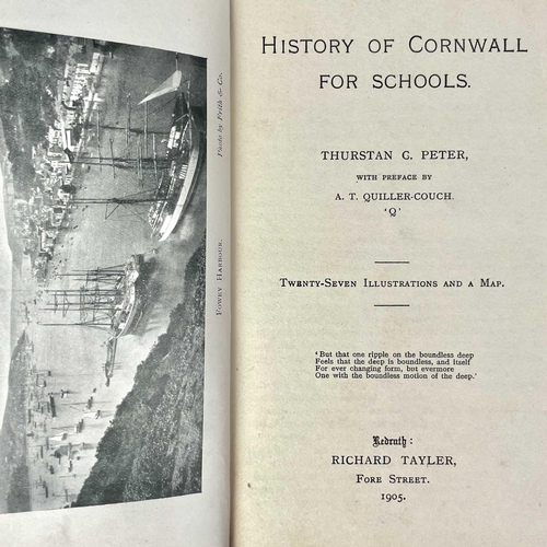 5 - Twenty-one works on Cornwall including Vyvan, Trewin and Tregellas. THURSTAN C. PETER. 'History of C... 