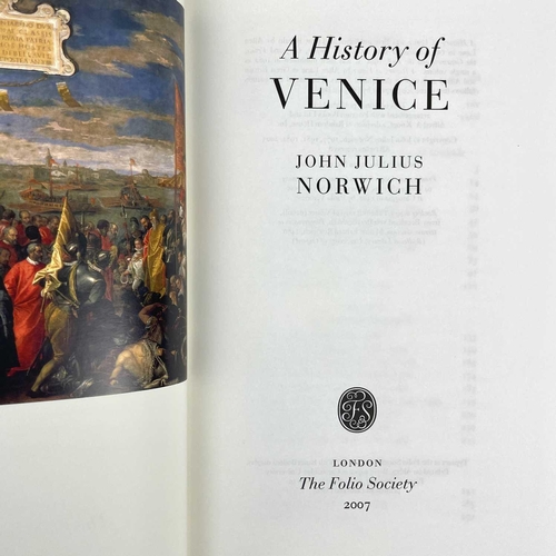 503 - The Folio Society. A History Of Venice, pictorial cloth within a cardboard sleeve, together with A H... 