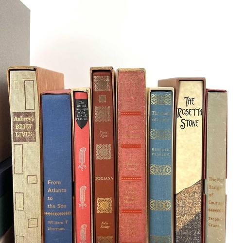 506 - The Folio Society. The Rosetta Stone together with seventeen other Folio books, each in their own ca... 