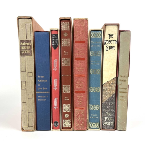 506 - The Folio Society. The Rosetta Stone together with seventeen other Folio books, each in their own ca... 