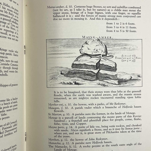 51 - JOHN NORDEN. 'John Norden's Manuscript Maps of Cornwall and its Nine Hundreds'. Facsimile, cloth boa... 