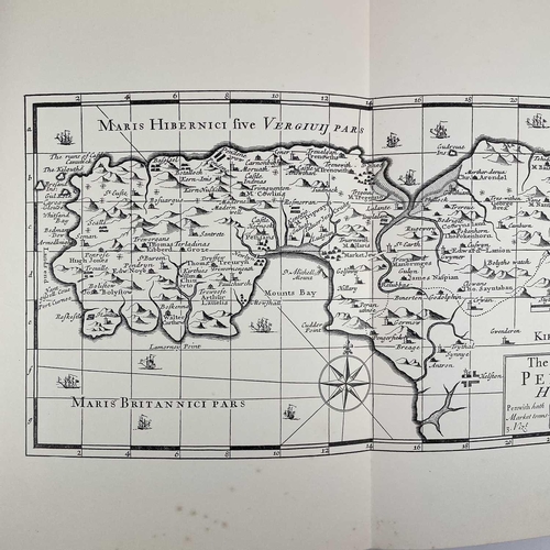 51 - JOHN NORDEN. 'John Norden's Manuscript Maps of Cornwall and its Nine Hundreds'. Facsimile, cloth boa... 