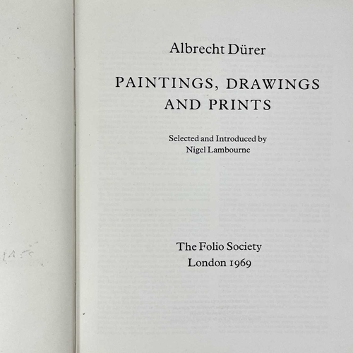 516 - The Folio Society. Durer - Paintings, Drawings and Prints; together with seventeen other Folio books... 