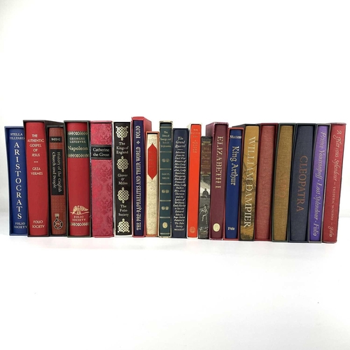 519 - The Folio Society. Twenty Folio books with historical interest, each in their own cardboard sleeve. ... 