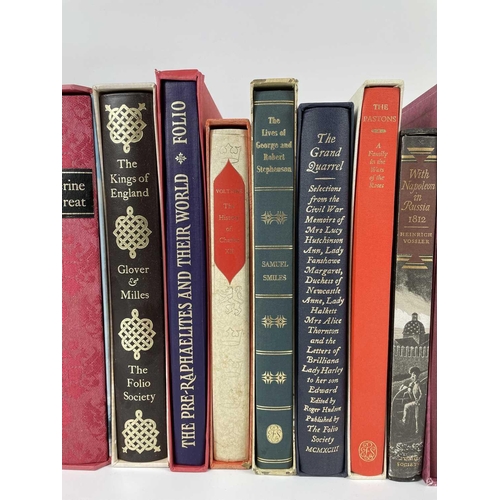 519 - The Folio Society. Twenty Folio books with historical interest, each in their own cardboard sleeve. ... 