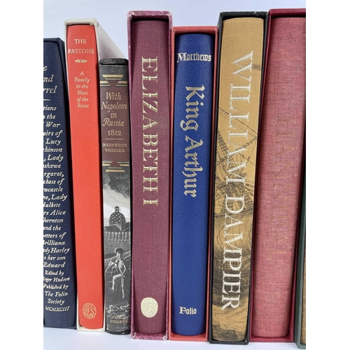 519 - The Folio Society. Twenty Folio books with historical interest, each in their own cardboard sleeve. ... 