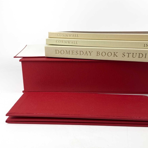 525 - The Folio Society. Domesday Book, three volumes within its own cloth case, published with Alecto His... 