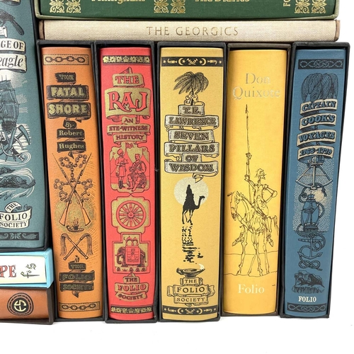 533 - The Folio Society. James Morris - Pax Brittanica, three book set within its own pictorial sleeve; to... 