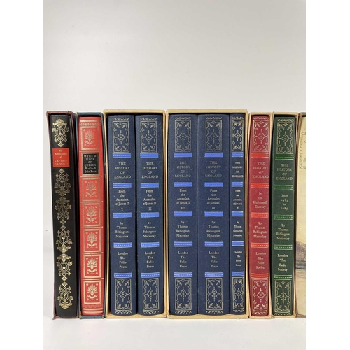 535 - The Folio Society. The History of England, five book set in two original cardboard sleeves; together... 