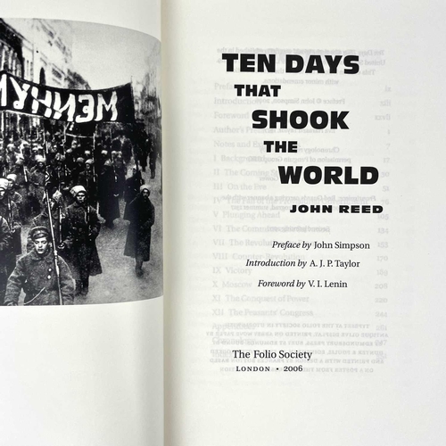 542 - The Folio Society. John Reed, The Days That Shook The World; together with nineteen other Folio book... 