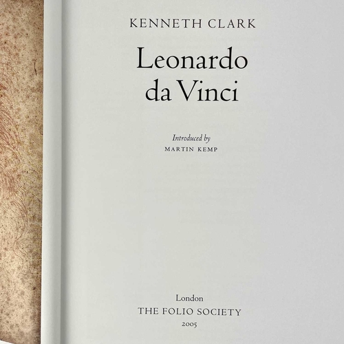 544 - The Folio Society. Kenneth Clark - Leonardo Da Vinci; together with thirteen other Folio books each ... 