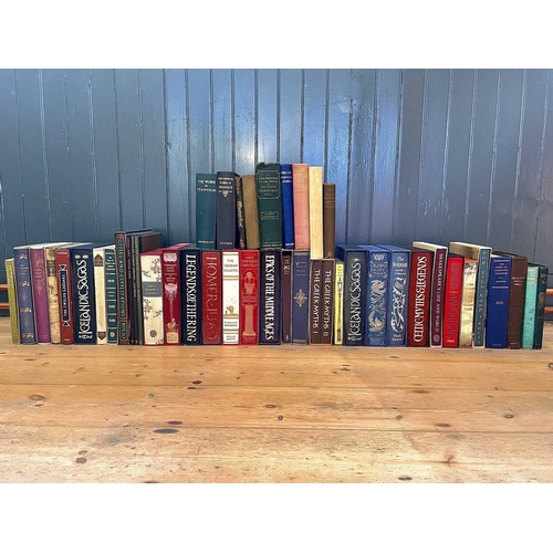 561 - Thirty one 'Folio Society' books on diverse subjects. Including The Normans, Icelandic Sagas, Celtic... 